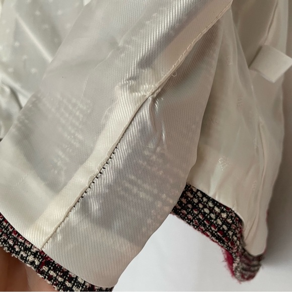 Banana Republic Red Tweed Cropped Blazer - Picture 15 of 16